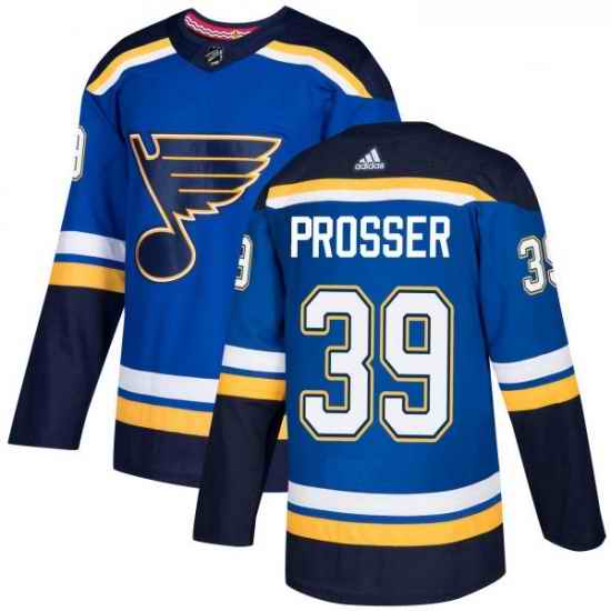 Youth Adidas St Louis Blues #39 Nate Prosser Premier Royal Blue Home NHL Jersey