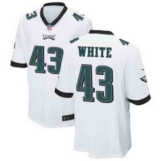 Men Philadelphia Eagles #43 Kyzir White White Vapor Untouchable Limited Stitched Jersey