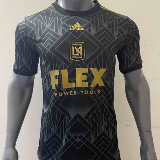 Men US Los Angeles Soccer Black Jersey->->Custom Jersey