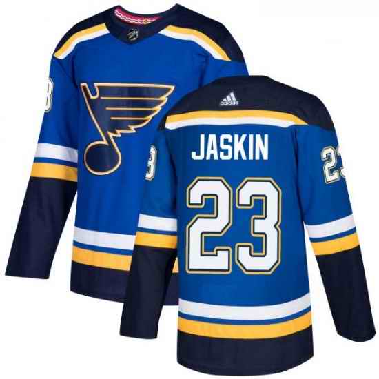 Youth Adidas St Louis Blues #23 Dmitrij Jaskin Authentic Royal Blue Home NHL Jersey