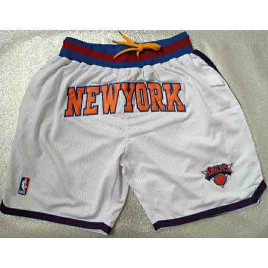New York Knicks Basketball Shorts 013->nba shorts->NBA Jersey
