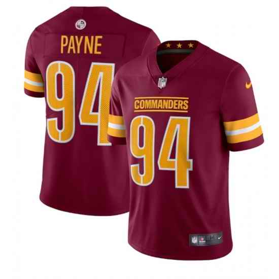 Men Washington Commanders #94 Da 27Ron Payne 2022 Burgundy Vapor Limited Stitched Jersey->washington commanders->NFL Jersey