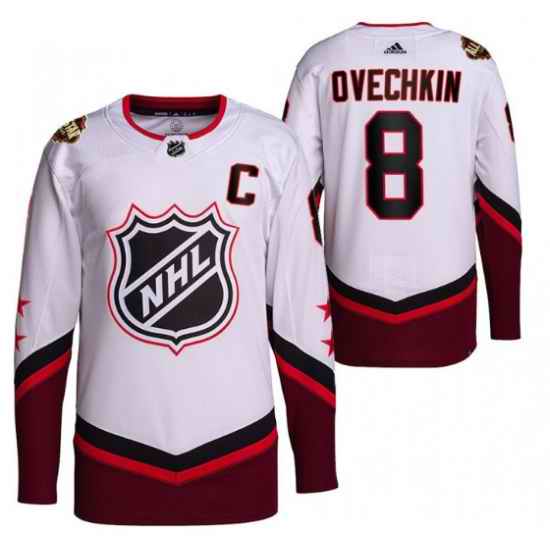 Men Washington Capitals #8 Alex Ovechkin 2022 All Star White Stitched Jersey->detroit red wings->NHL Jersey