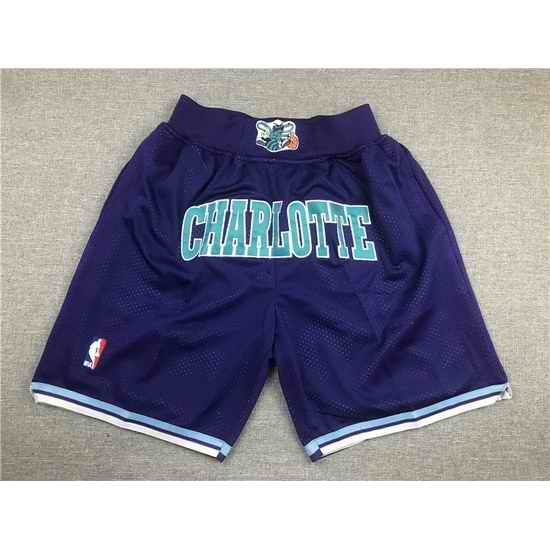 Charlotte Hornets Basketball Shorts 003->nba shorts->NBA Jersey