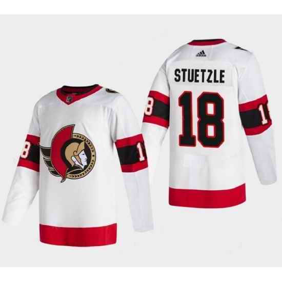 Men Ottawa Senators #18 Tim Stutzle White Stitched jersey->pittsburgh penguins->NHL Jersey
