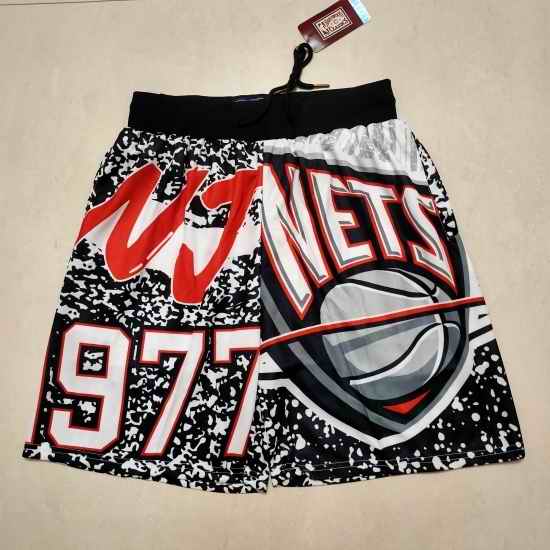Brooklyn Nets Basketball Shorts 019->nba shorts->NBA Jersey