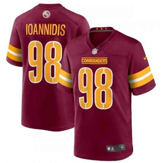 Men Washington Commanders #98 Matt Ioannidis 2022 Burgundy Game Stitched Jersey->washington commanders->NFL Jersey