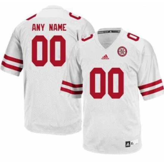 Men Women Youth Adidas Nebraska Cornhuskers White Customized Jersey->customized mlb jersey->Custom Jersey