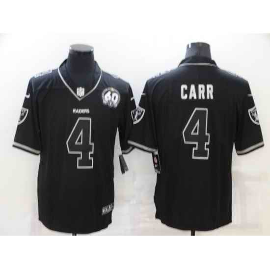 Men Las Vegas Raiders #4 Derek Carr Black Shadow Vapor Limited Stitched Jersey->las vegas raiders->NFL Jersey