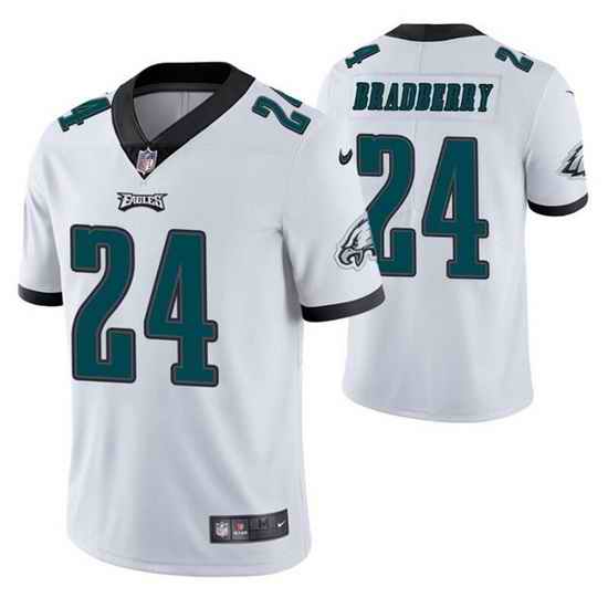 Men Philadelphia Eagles #24 James Bradberry White Vapor Untouchable Limited Stitched Jersey