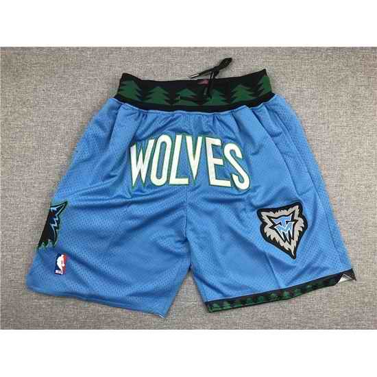 Minnesota Timberwolves Basketball Shorts 005->nba shorts->NBA Jersey