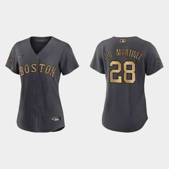 Women J.D. Martinez Boston Red Sox 2022 Mlb All Star Game Replica Charcoal Jersey->2022 all star->MLB Jersey