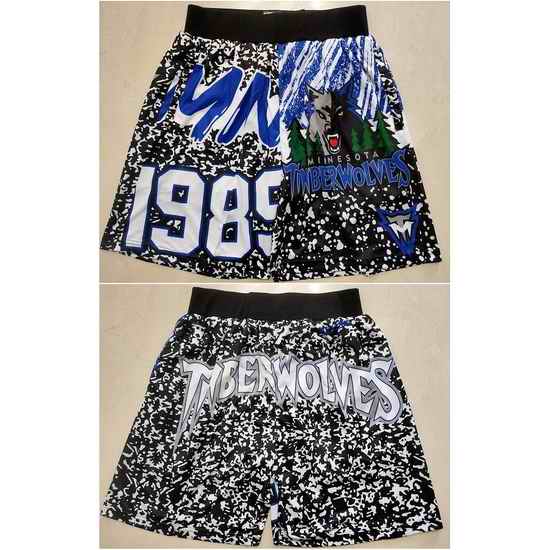 Minnesota Timberwolves Basketball Shorts 011->nba shorts->NBA Jersey