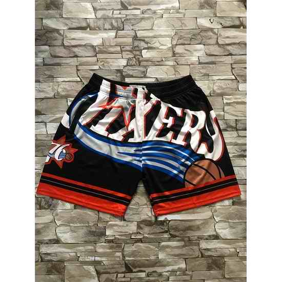 Philadelphia 76ers Basketball Shorts 009->nba shorts->NBA Jersey