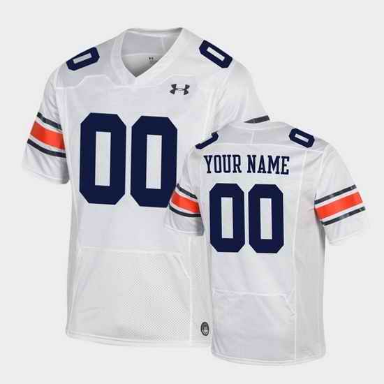 Auburn Tigers Custom White Replica Football Jersey->->Custom Jersey