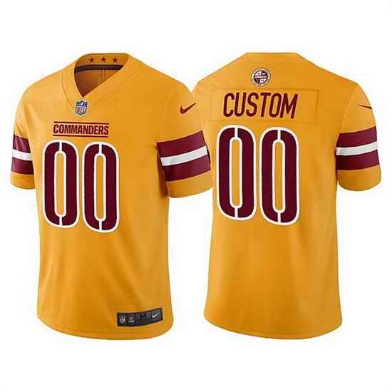 Men Washington Commanders Active Player Custom Gold Vapor Untouchable Stitched Football jersey->2019 final game->NBA Jersey