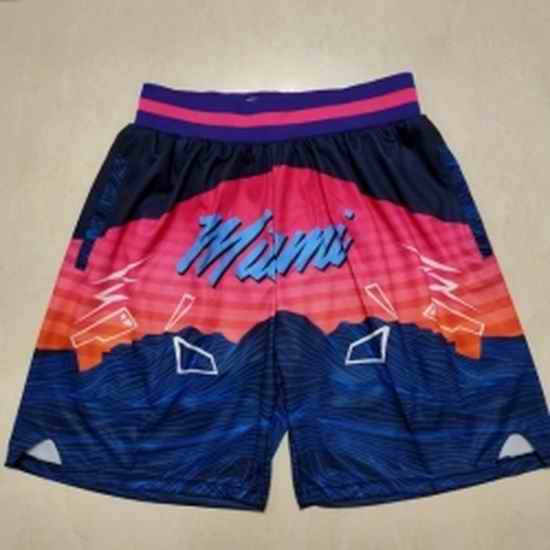 Miami Heat Basketball Shorts 037->nba shorts->NBA Jersey