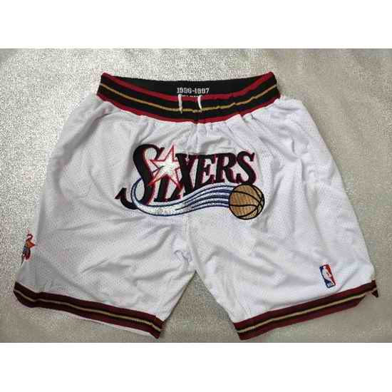Philadelphia 76ers Basketball Shorts 011->nba shorts->NBA Jersey