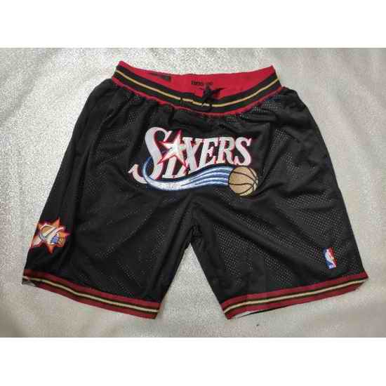 Philadelphia 76ers Basketball Shorts 010->nba shorts->NBA Jersey