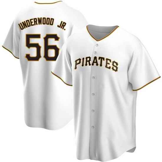Men's Nike Pittsburgh Pirates #56 Duane Underwood Jr. White Stitched Baseball Jersey->women mlb jersey->Women Jersey