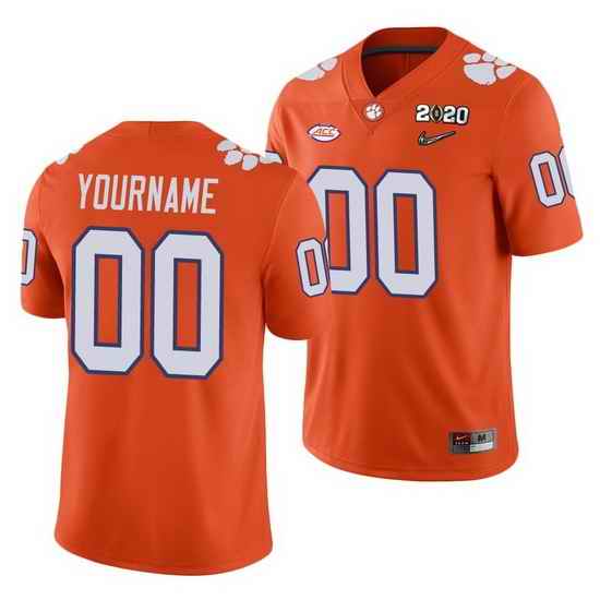 Clemson Tigers Custom Orange College Football Men'S Jersey 0->->Custom Jersey