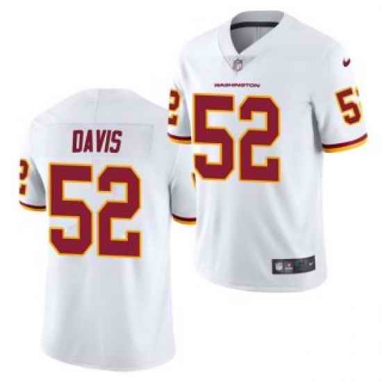 Men Washington Football Team #52 Jamin Davis White Vapor Untouchable Limited Stitched Jersey->washington football team->NFL Jersey