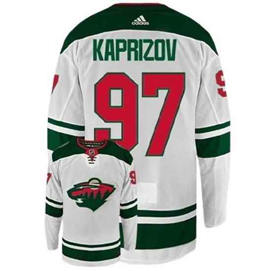 Men Minnesota Wild #97 Kirill Kaprizov White Stitched Jerse->montreal canadiens->NHL Jersey