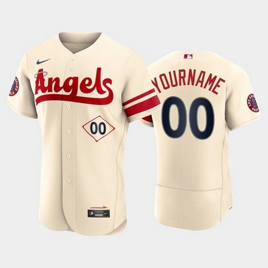 Men Women Youth Los Angeles Angels Active Player Custom 2022 Cream City Connect Flex Base Stitched Jerseys->->Custom Jersey