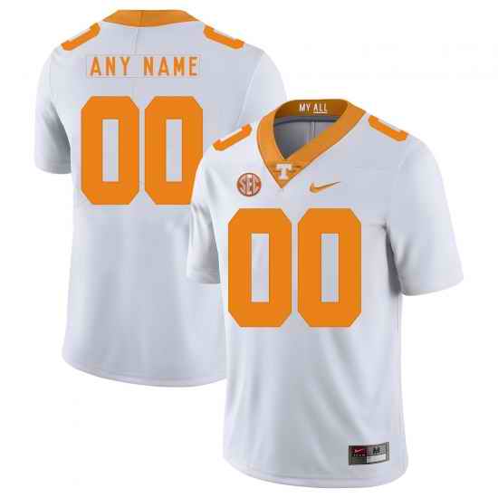 Tennessee Volunteers Whie Men's Customized Nike College Football Jersey->wyoming->NCAA Jersey