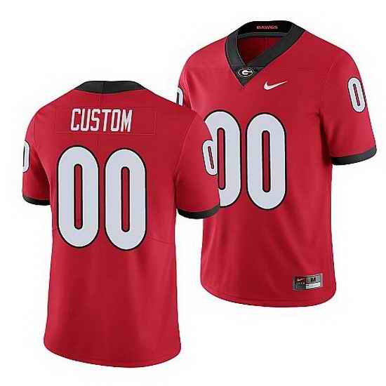 Georgia Bulldogs Custom Red Limited Men'S Jersey->->Custom Jersey