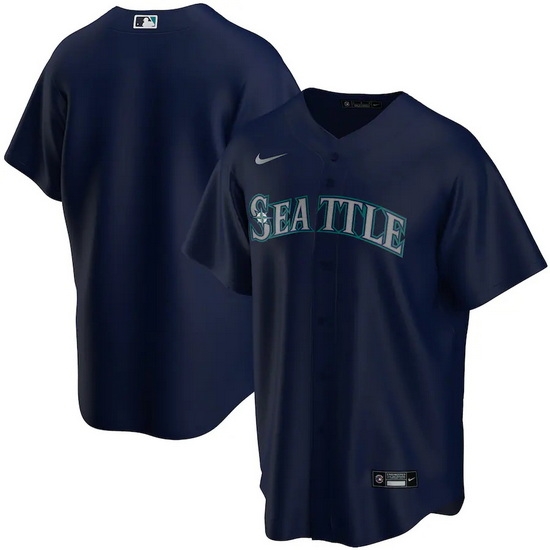 Men Seattle Mariners ACTIVE PLAYER Custom Navy Cool Base Stitched Jersey->france jersey->Soccer Country Jersey