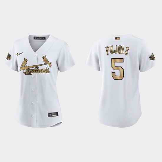 Women St.Louis Cardinals Albert Pujols 2022 Mlb All Star Game Replica White Jersey->2022 all star->MLB Jersey