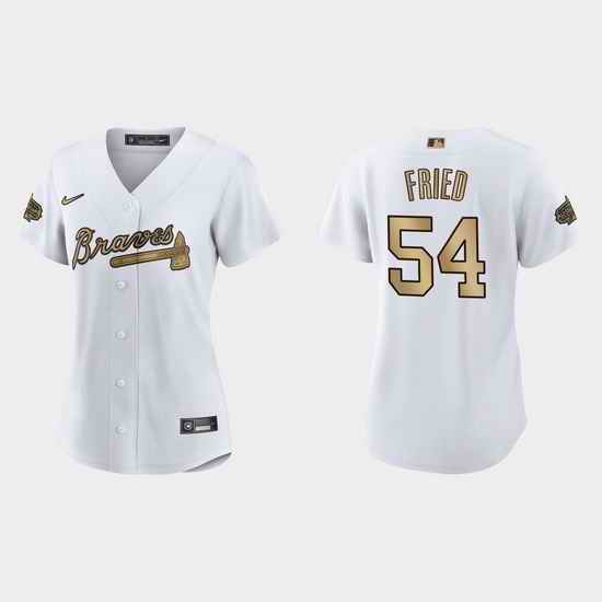 Women Atlanta Braves Max Fried 2022 Mlb All Star Game Replica White Jersey->2022 all star->MLB Jersey