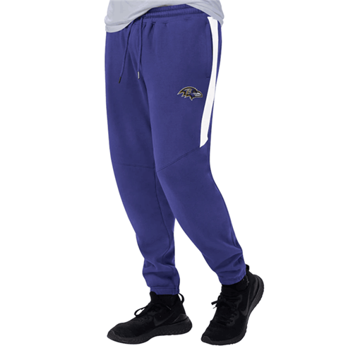 Men's Baltimore Ravens Starter Purple/White Goal Post Fleece Pants->carolina panthers->NFL Jersey