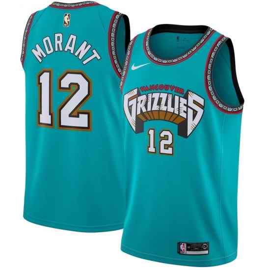 Youth Memphis Grizzlies #12 Ja Morant Green Nike 2019 ABA Hardwood Classics Green Throwback Swingman Jersey->youth nba jersey->Youth Jersey