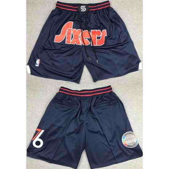 Philadelphia 76ers Basketball Shorts 012->nba shorts->NBA Jersey