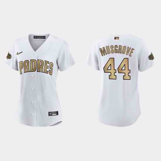 Women San Diego Padres Joe Musgrove 2022 Mlb All Star Game Replica White Jersey->2022 all star->MLB Jersey