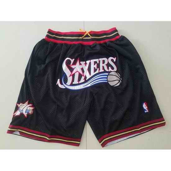Philadelphia 76ers Basketball Shorts 005->nba shorts->NBA Jersey