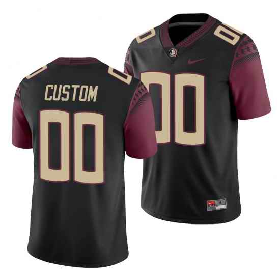 Men Women Youth Florida State Seminoles Nike Custom Jersey Black->->Custom Jersey