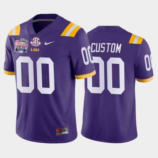 LSU Tiger Custom Purple Away Men'S Jersey->->Custom Jersey