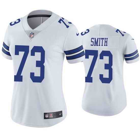 Women Dallas Cowboys #73 Tyler Smith White Vapor Untouchable Limited Stitched Jersey 28Run Small 2