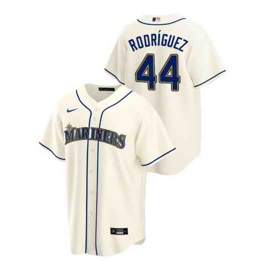 Men Seattle Mariners #44 Julio Rodriguez Cream Cool Base Stitched Jersey->seattle mariners->MLB Jersey