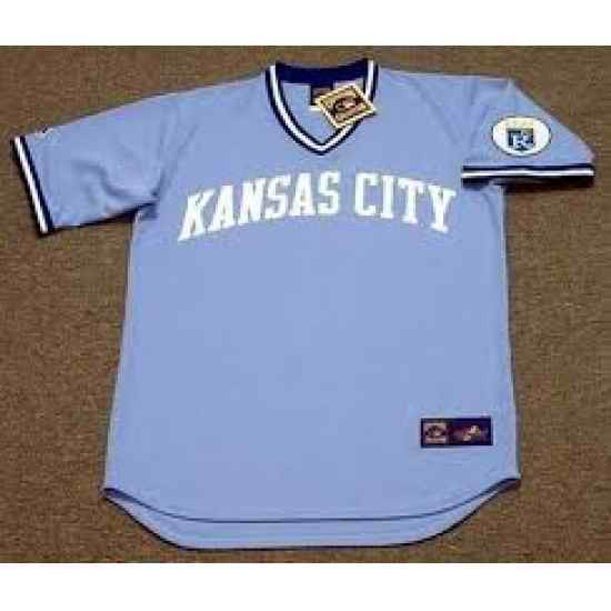 Men KANSAS CITY ROYALS Blue Blank Stitched Jersey->boston red sox->MLB Jersey