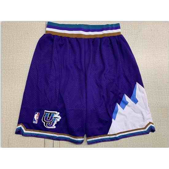 Utah Jazz Jerseys Basketball Shorts 002->nba shorts->NBA Jersey