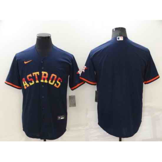 Men Houston Astros Blank 2022 Navy Cool Base Stitched Jerse->kansas city royals->MLB Jersey