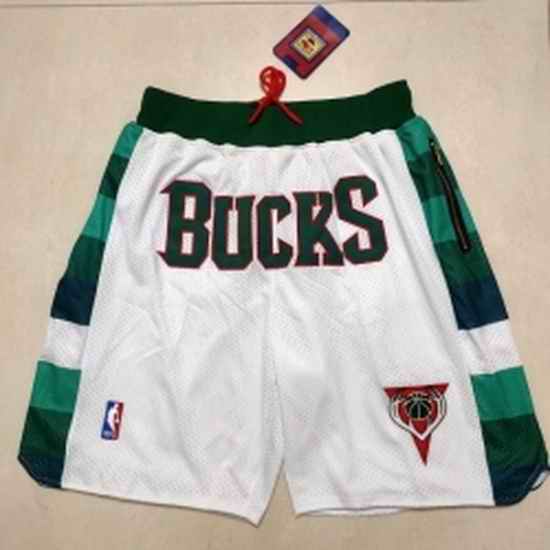 Milwaukee Bucks Basketball Shorts 012->nba shorts->NBA Jersey