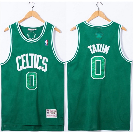 Men Boston Celtics #0 Jayson Tatum Green Stitched Jersey->detroit pistons->NBA Jersey