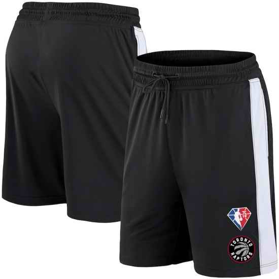 Men Toronto Raptors Black Shorts->nba shorts->NBA Jersey