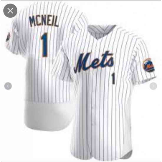 Men Nike New York Mets #1 Jeff McNeil White Flex Base Stitched Jersey->pittsurgh pirates->MLB Jersey