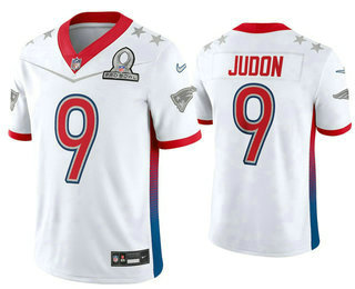 Men’s New England Patriots #9 Matt Judon White 2022 Pro Bowl Vapor Untouchable Stitched Limited Jersey->2022 pro bowl->NFL Jersey